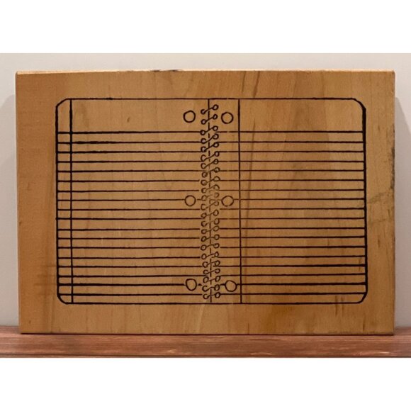 Vintage W M Rubber Stamp Spiral Notebook Design By Another Stamp Co. KC-253-L - Picture 1 of 4